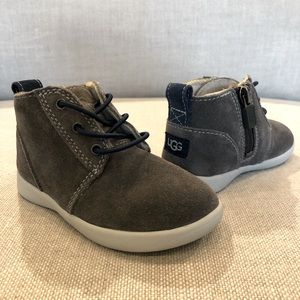 UGG Boys' Zip-Up Suede Sneaker Boot, Size: 7